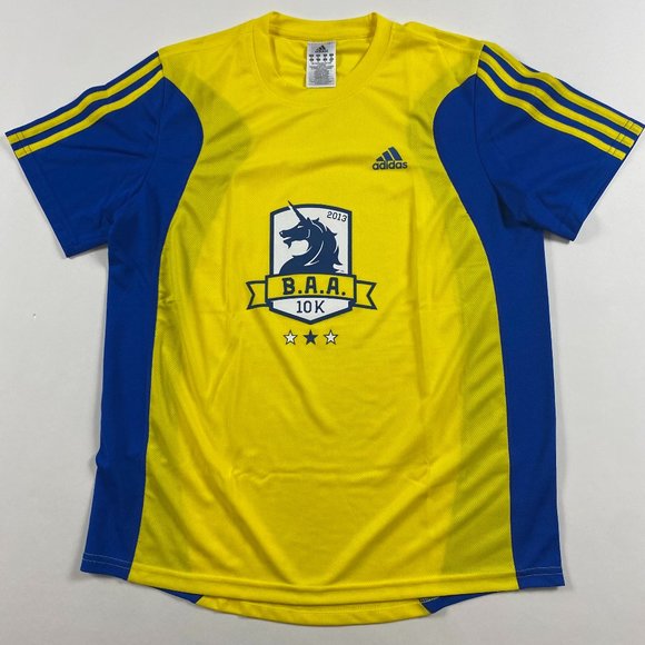 Adidas 2013 Boston Marathon 10K Top Shirt Mens Medium Running Gym Training - Picture 1 of 9